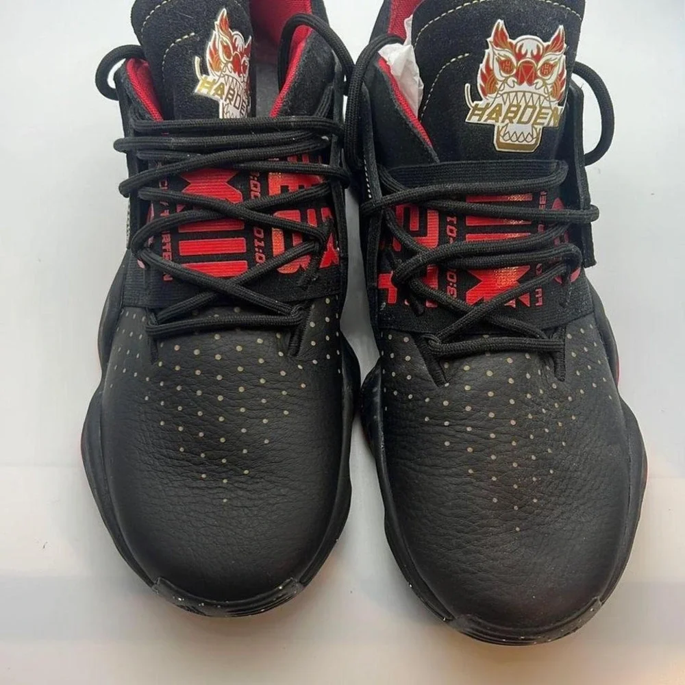 Harden Vol.4 basketball shoes Regular fit Lace up EF9926 Leather‎ NWB Men 8.5